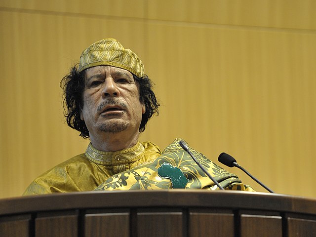 Chlípný Muammar Kaddáfí